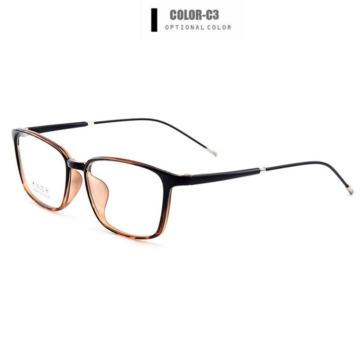 Gmei Unisex Eyeglasses Ultra-Light Tr90 Alloy M3008 Full Rim Gmei Optical C3  