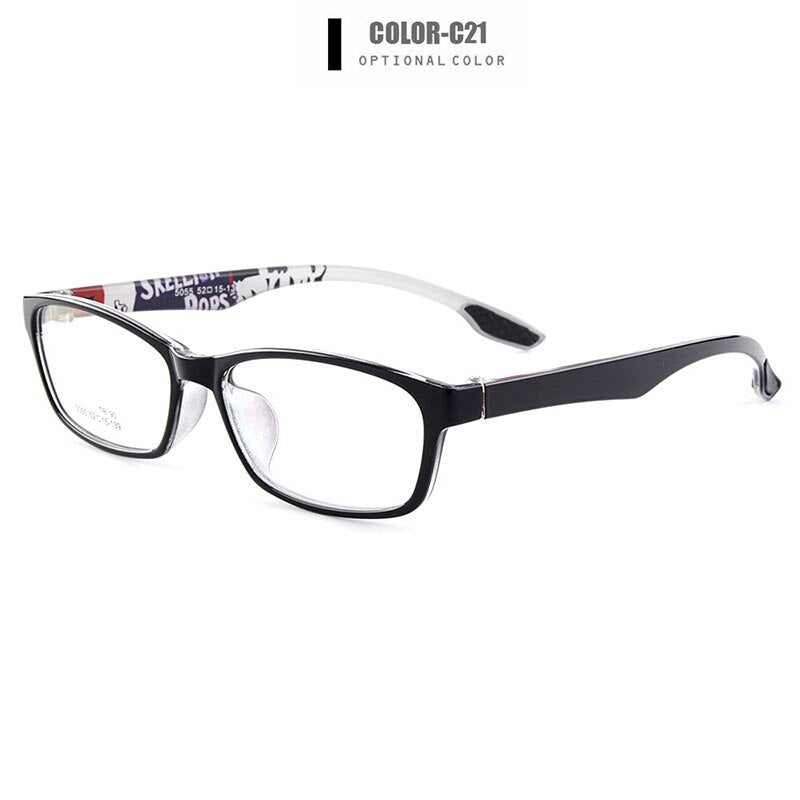 Gmei Unisex Eyeglasses Ultra-Light Tr90 Rectangular 5 Colors M5055 Full Rim Gmei Optical C21  