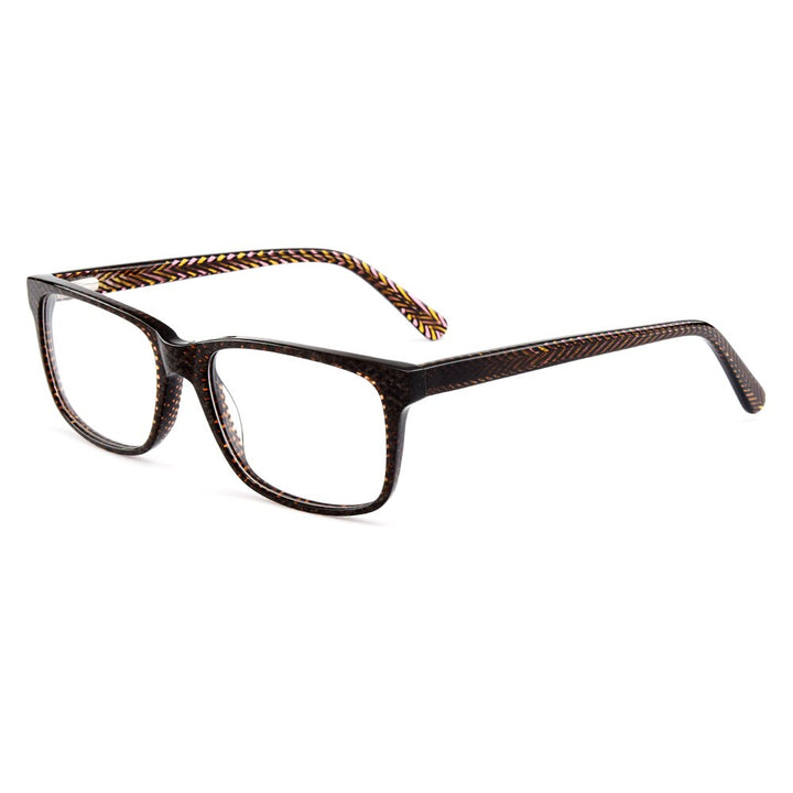 Unisex Eyeglasses Square Acetate Full Rim With Spring Hinges A010 Full Rim Gmei Optical Default Title  