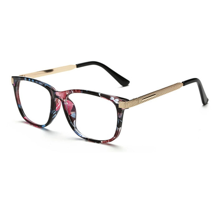 Kottdo Glasses Women Reading Eyeglasses Frame Men Square Glasses 0088 Frame Kottdo Floral  