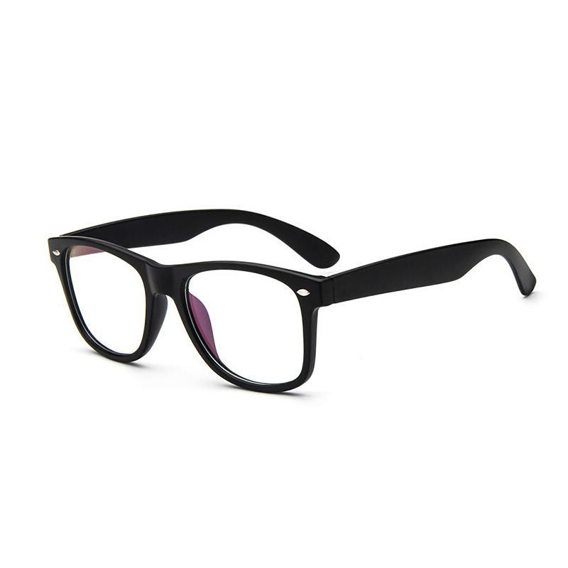 Unisex Eyeglasses Big Frame Sivet PC Acetate Frame Brightzone matte black  