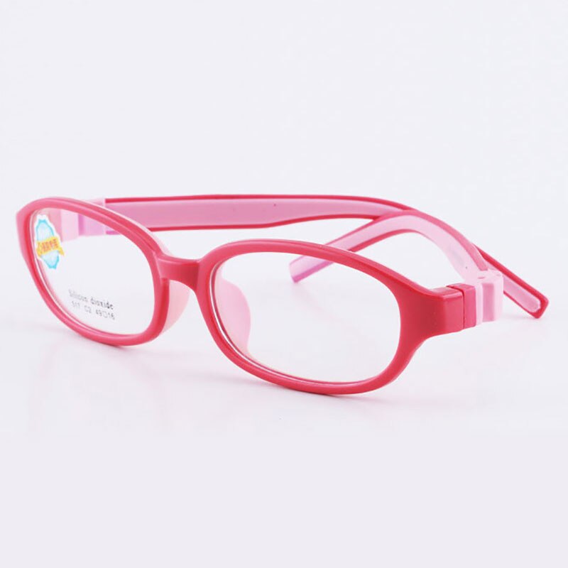 Reven Jate 517 Child Glasses Frame For Kids Eyeglasses Frame Flexible Frame Reven Jate Red  
