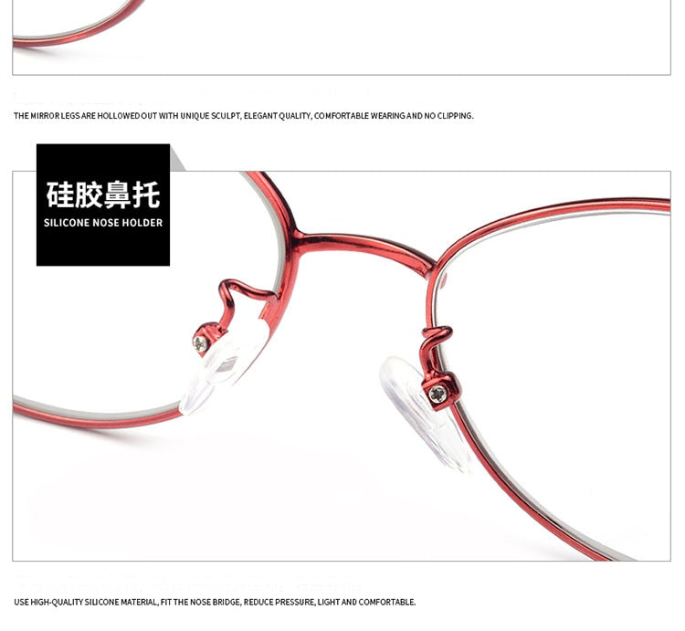 Women's Full Rim Eyeglasses Alloy Frame S2834 Full Rim Bclear   
