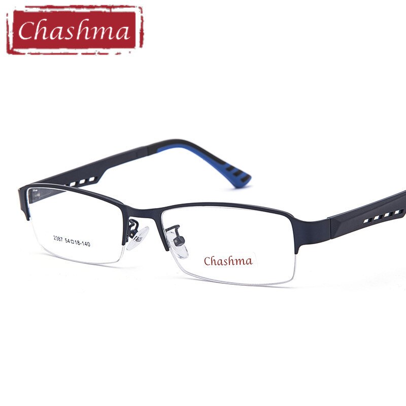 Men's Eyeglasses 2380 Half Rimmed Stainless TR 90 Semi Rim Chashma   