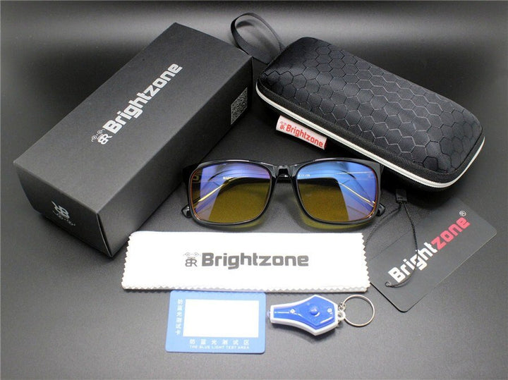 Unisex Eyeglasses Anti Blue Ray Gaming Filter Computer 22g Anti Blue Brightzone Black Yellow Case2  