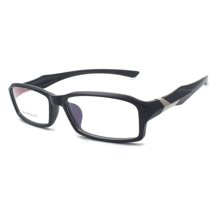 Unisex Sports Full Plastic Titanium Frame Eyeglasses 6059 Sport Eyewear Bclear   