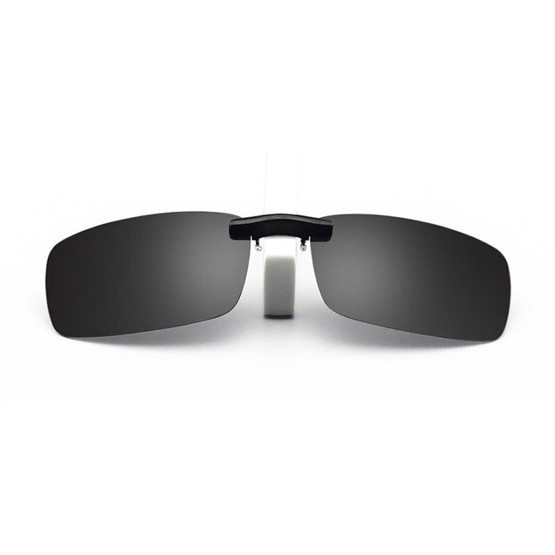 Hotochki Unisex Square Polarized Clip On Driving Sunglasses Sunglasses Hotochki black  
