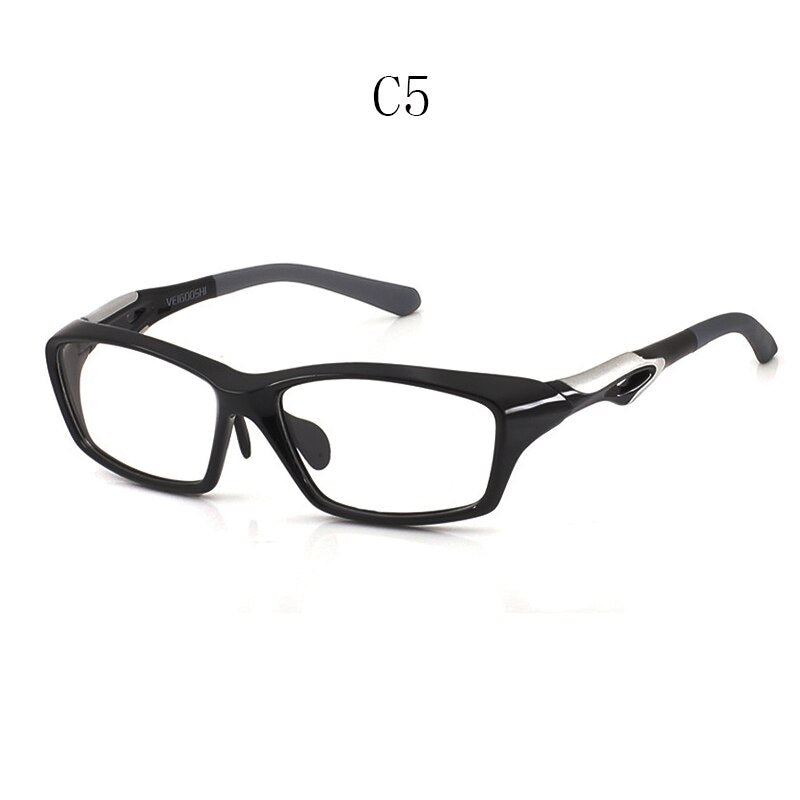 Hdcrafter Men's Full Rim Square TR 90 Resin Titanium Sports Frame Eyeglasses Tr8021 Sport Eyewear Hdcrafter Eyeglasses C5  