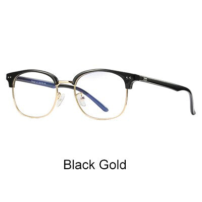 Ralferty Women's Eyeglasses Anti Blue Light Ultra-light TR90 D1821 Anti Blue Ralferty Black Gold  