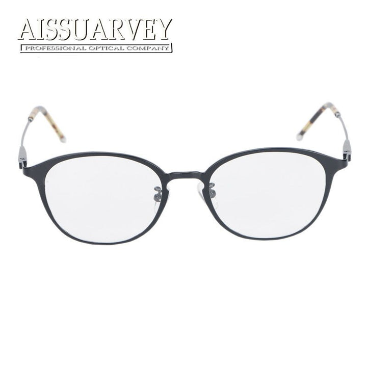 Aissuarvey Unisex Round Full Rim Titanium Frame Eyeglasses AS003 Full Rim Aissuarvey Eyeglasses   