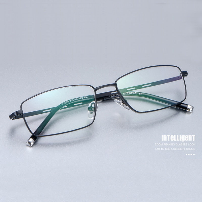 Handoer Men's Full Rim Square Alloy Eyeglasses F3099 Full Rim Handoer   