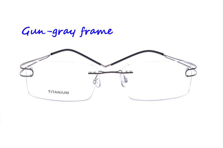 Unisex Eyeglasses Rimless Pure Titanium 4022 Rimless Brightzone 5  