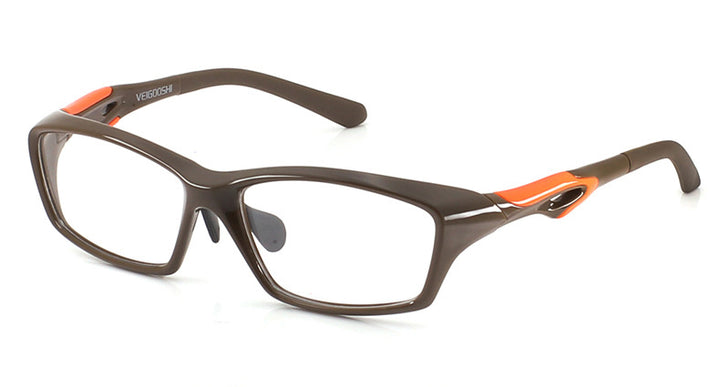 Hdcrafter Men's Full Rim TR 90 Rectangle Square Sports Frame Eyeglasses Tr8021 Sport Eyewear Hdcrafter Eyeglasses   