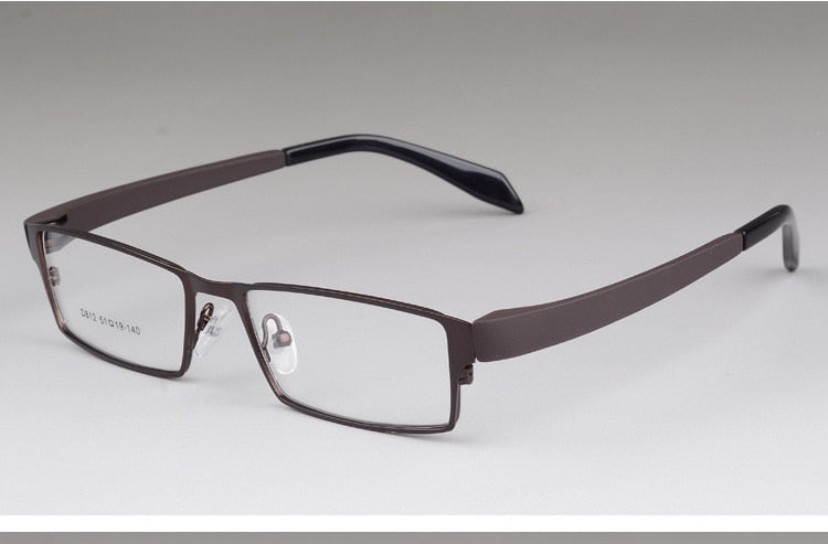 Men's Titanium Alloy Eyeglasses Full Rim Frame Sd812 Full Rim Bclear   