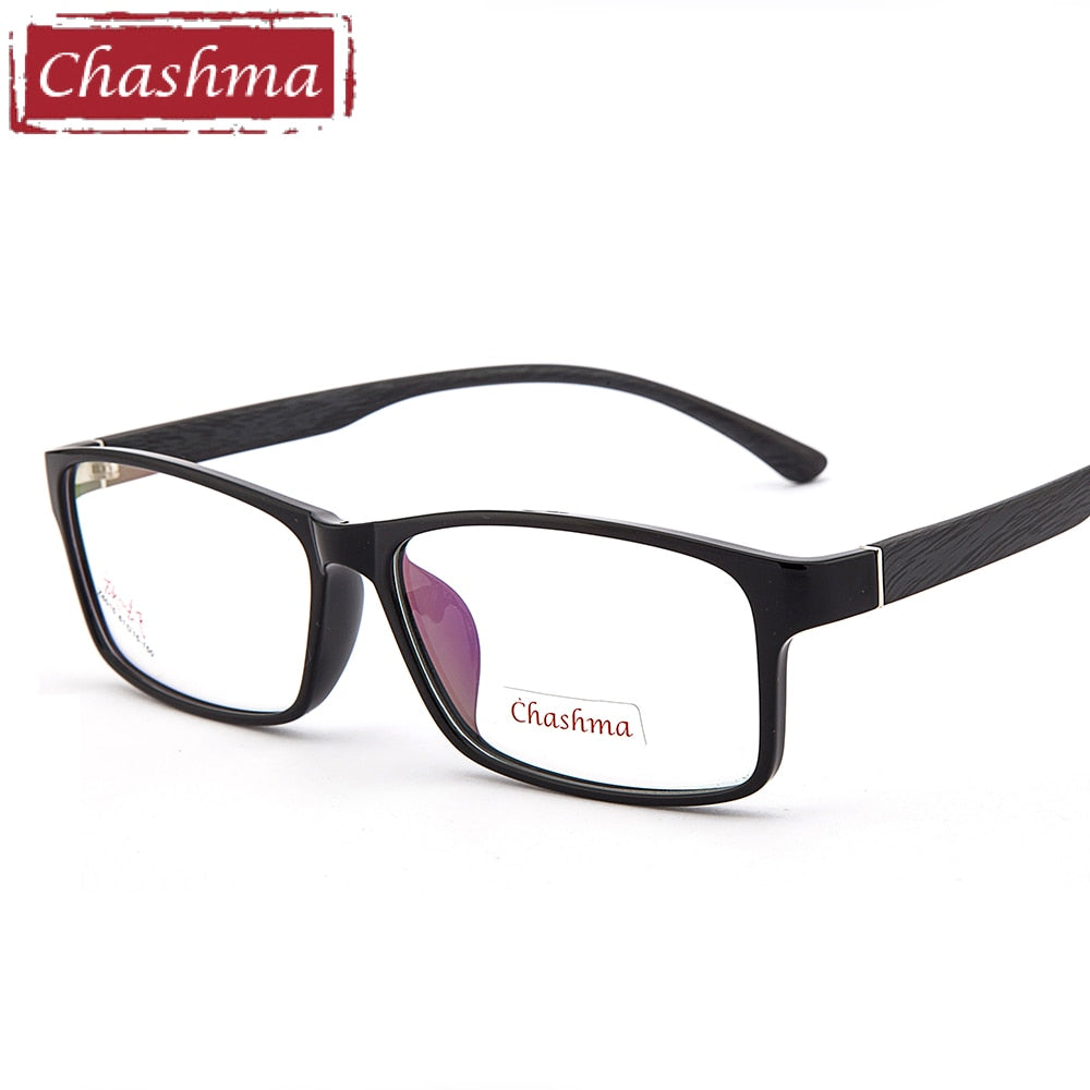 Chashma Men's Full Rim Square Tr 90 Eyeglasses 6015 Full Rim Chashma   