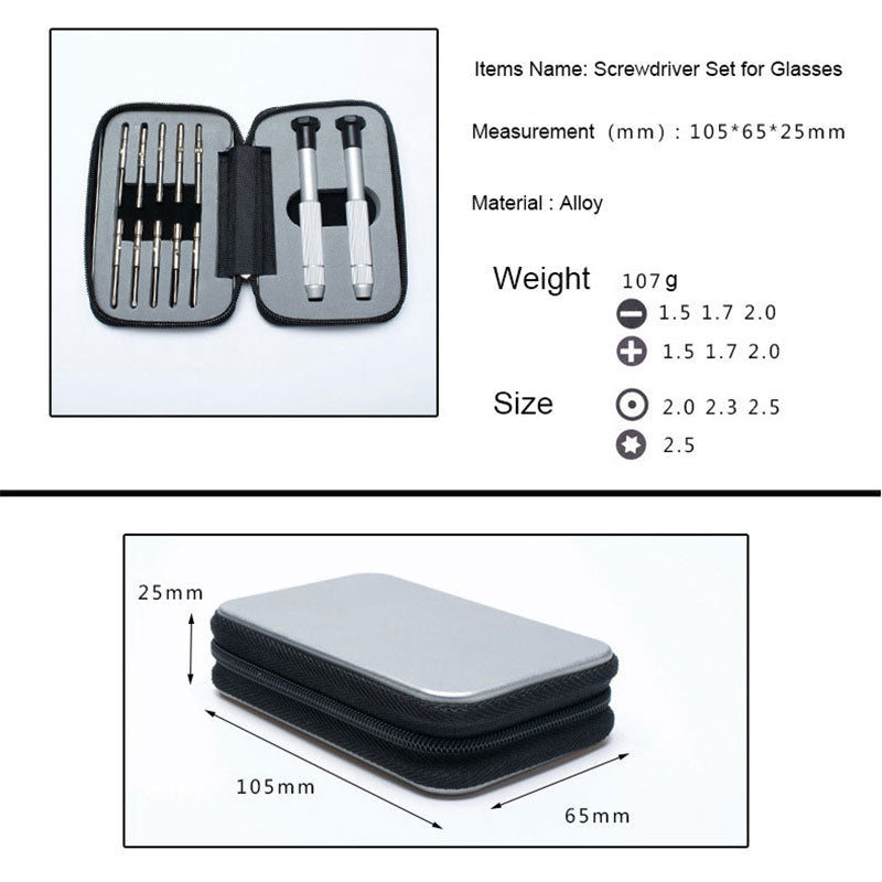 Reven Jate Eyeglass Repair Kit Accessories 002 Glasses Repair Screwdrivers Reven Jate   