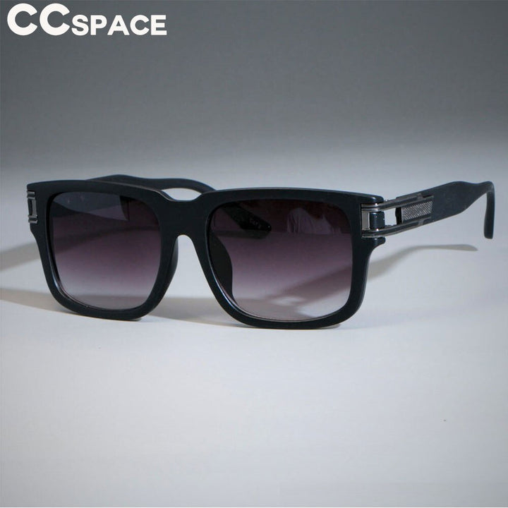 CCSpace Men's Full Rim Oversized Square Resin Frame Sunglasses SU139 Sunglasses CCspace Sunglasses C6 matte black  