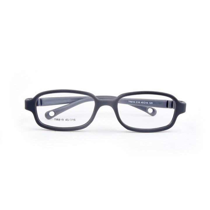 Unisex Children's Rectangular Round Eyeglasses Tr819-4516 Frame Brightzone C18 grey  