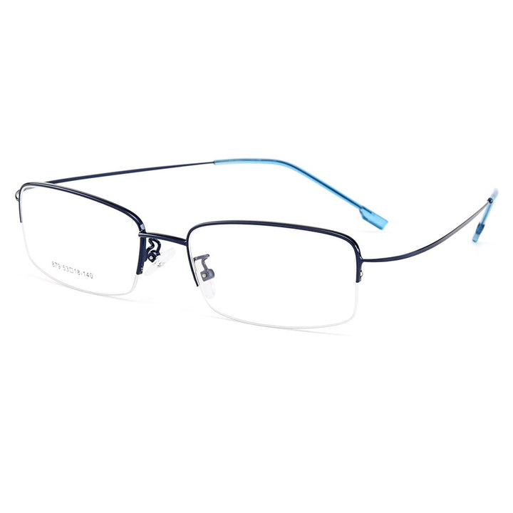Men's Eyeglasses Semi Rim Memory Titanium Alloy Y879 Frames Gmei Optical   