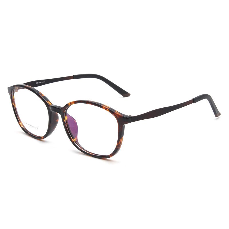 Reven Jate S1020 Acetate Full Rim Flexible Eyeglasses Frame For Men And Women Eyewear Frame Spectacles Full Rim Reven Jate Leopard  