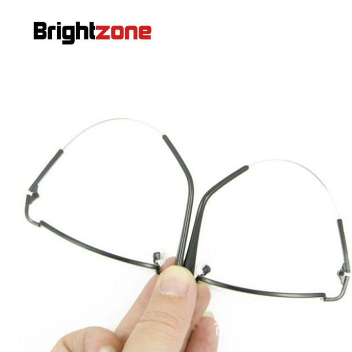Men's Eyeglasses Full Rim Flexible Legs Alloy B8519 Full Rim Brightzone   