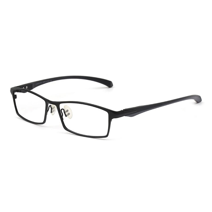 Hotochki Men's Full Rim IP Electronic Plated Alloy Metal Frame Eyeglasses Full Rim Hotochki black  