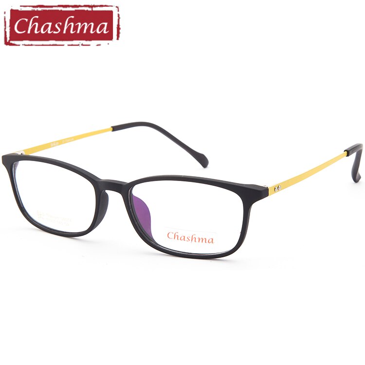 Men's Eyeglasses B Titanium Ultem For Small Face 5014 Frame Chashma Black with Yellow  