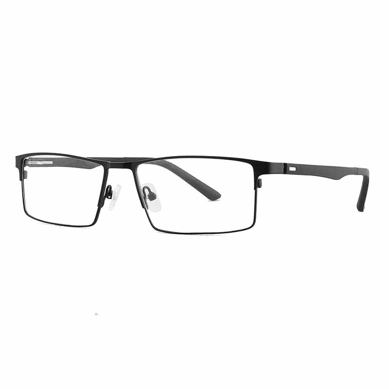 Aissuarvey Men's Full Rim Titanium Alloy Frame Eyeglasses As12641 Full Rim Aissuarvey Eyeglasses black  
