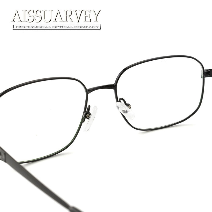 Aissuarvey Men's Full Rim Alloy Frame Eyeglasses Rectangular As3003 Full Rim Aissuarvey Eyeglasses   