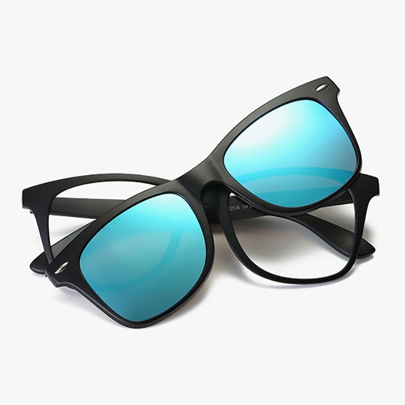 Reven Jate Polarized Sunglasses Magnetic Clip-On For Men And Women Sun 4 Colors Driving And Fishing Sunwear Sunglasses Reven Jate Blue  