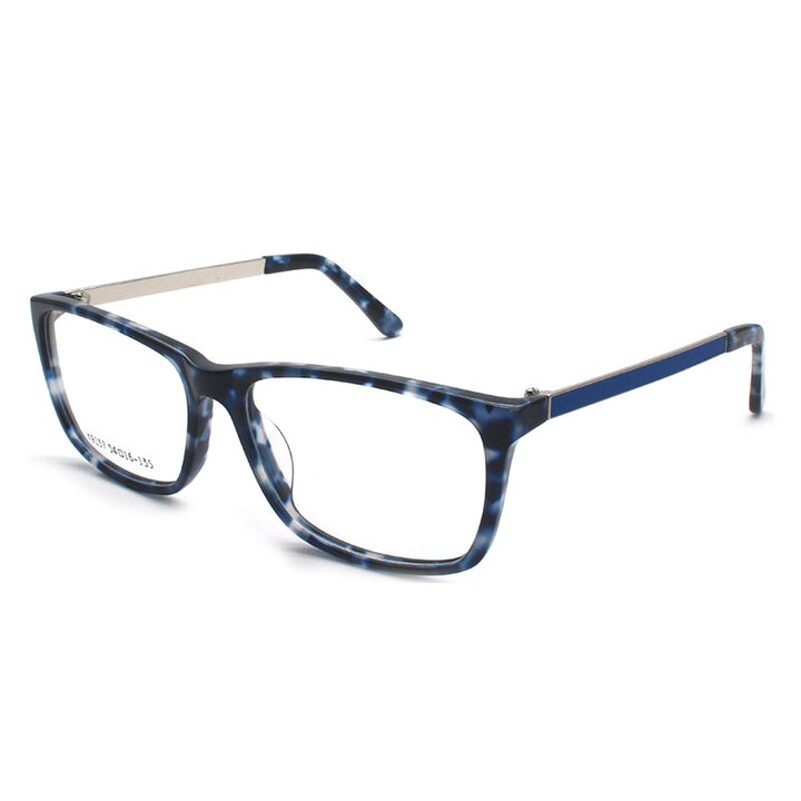 Reven Jate K9137 Acetate Full Rim Flexible Eyeglasses Frame For Men And Women Eyewear Frame Spectacles Full Rim Reven Jate C1  