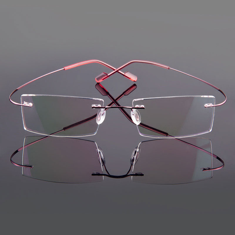 Men's Eyeglasses Rimless Alloy 9 Colors T8089 Rimless Gmei Optical   