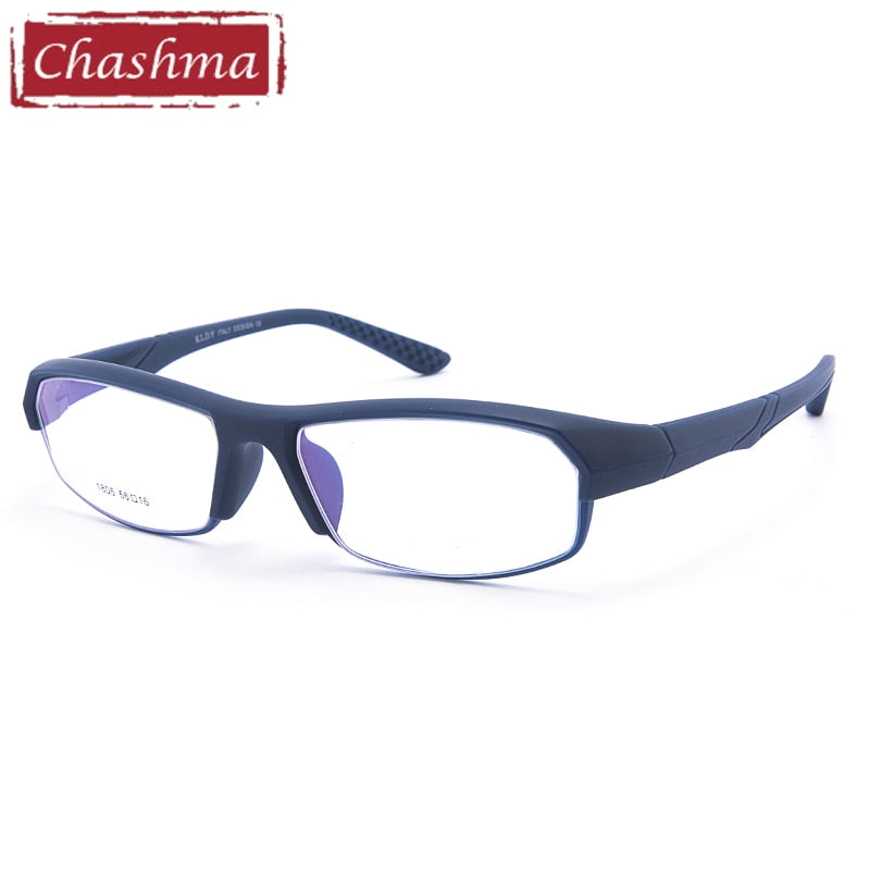 Chashma Men's Full Rim Rectangular Tr 90 Titanium Sport Eyeglasses 1805 Full Rim Chashma   