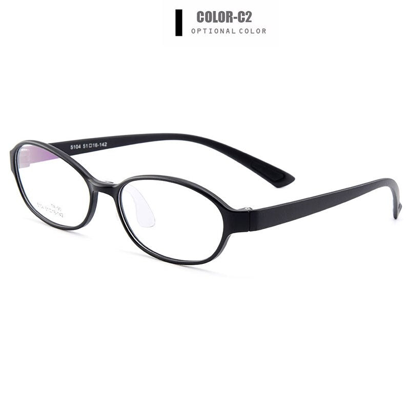 Children's Eyeglasses Ultra-Light Tr90 Plastic With Saddle Nose Bridge M5104 Frame Gmei Optical C2  