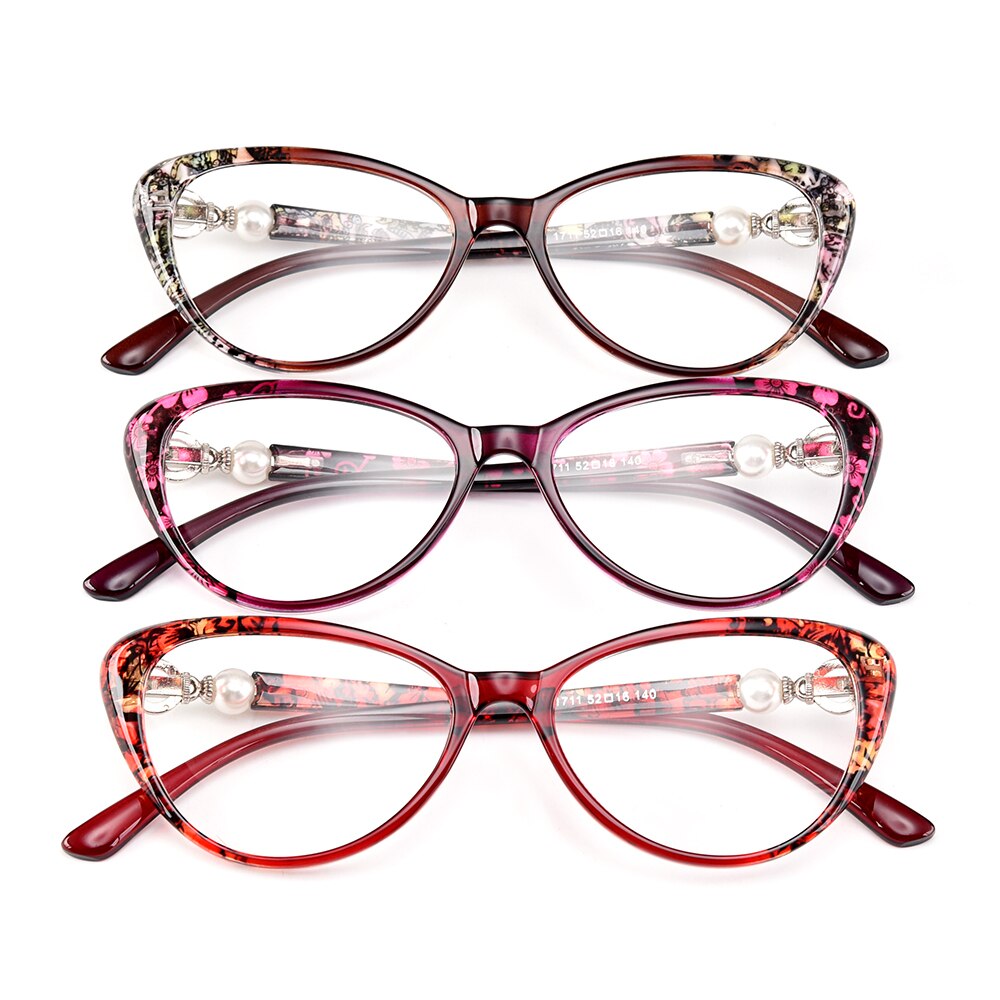 Women's Eyeglasses Ultralight TrR90 Cat Eye Spectacles M1711 Frame Gmei Optical   