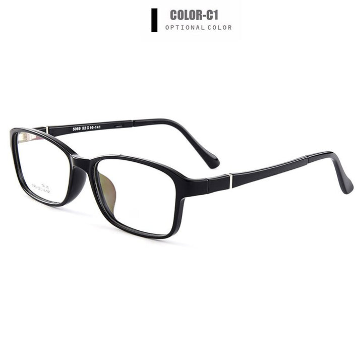 Unisex Eyeglasses Ultra-Light Tr90 Plastic 4 Colors M5069 Frame Gmei Optical C1  