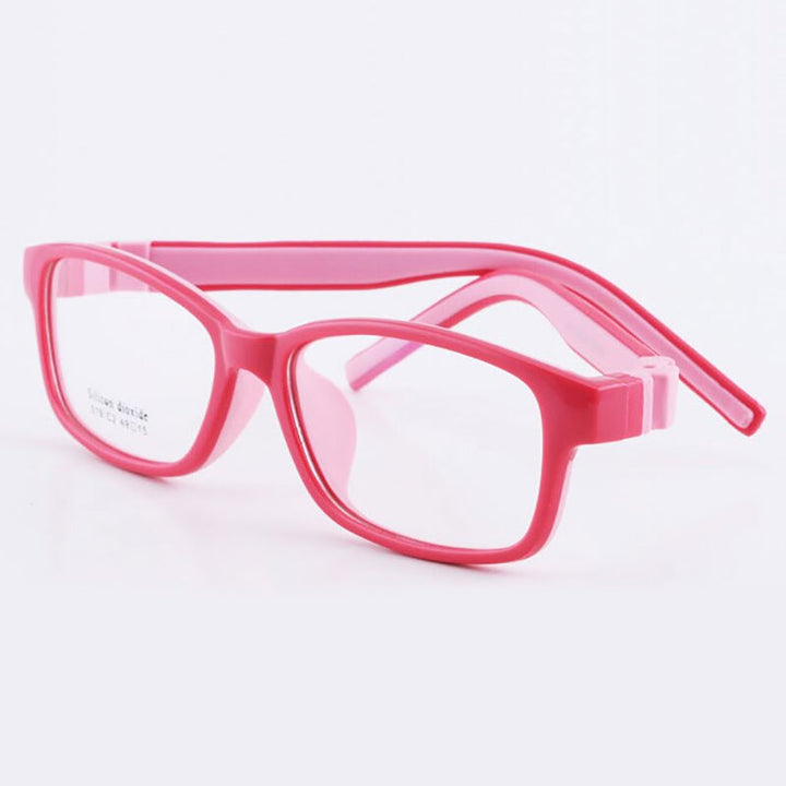 Reven Jate 519 Child Glasses Frame For Kids Eyeglasses Frame Flexible Frame Reven Jate Red  