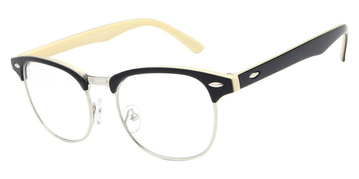 Hdcrafter Unisex Full Rim Round Acetate Frame Eyeglasses L8056 Full Rim Hdcrafter Eyeglasses   