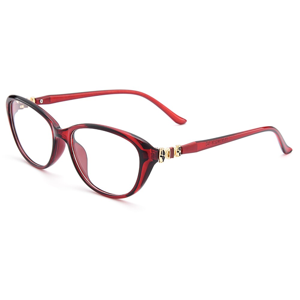 Women's Eyeglasses Cat Eye Ultra-Light Tr90 Plastic M1539 Frame Gmei Optical C4  
