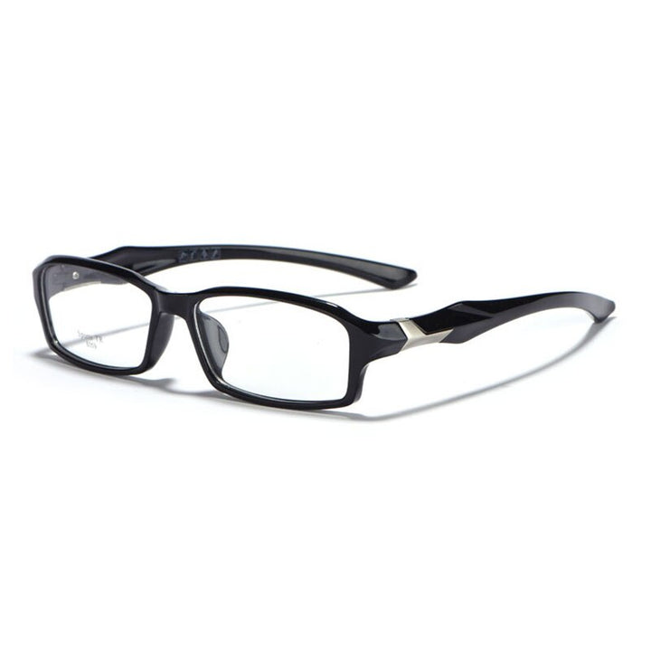 Hotochki Unisex Full Rim TR-90 Resin Frame Sport Eyeglasses 6059 Sport Eyewear Hotochki shinny black  
