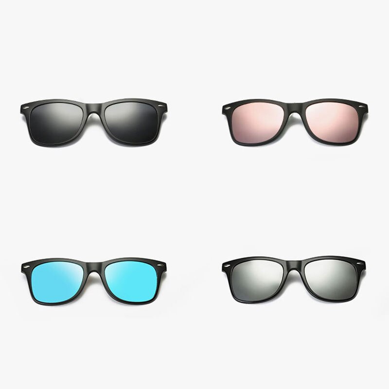 Reven Jate Women's Full Rim Cat Eye Tr 90 Eyeglasses Clip On Polarized Sunglasses S205 With Clip Ons Reven Jate   