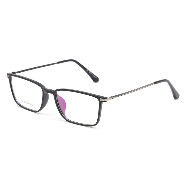 Reven Jate X2027 Full Rim Plastic Metal Eyeglasses Frame For Men And Women Eyewear Glasses Frame 5 Colors Full Rim Reven Jate MatteBlack-Gray  