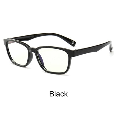 Ralferty Kids Square Eyeglasses Anti-blue Light TR90 Flexible M8140 Anti Blue Ralferty black  