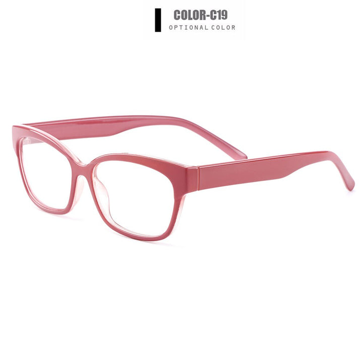 Women's Eyeglasses Square Full Rim Plastic Tr90 H8006 Full Rim Gmei Optical C19  