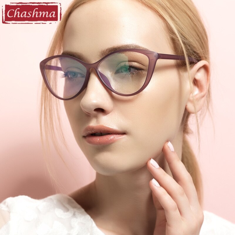 Women's Eyeglasses TR 90 Cat Eyes Mp01 Frame Chashma   