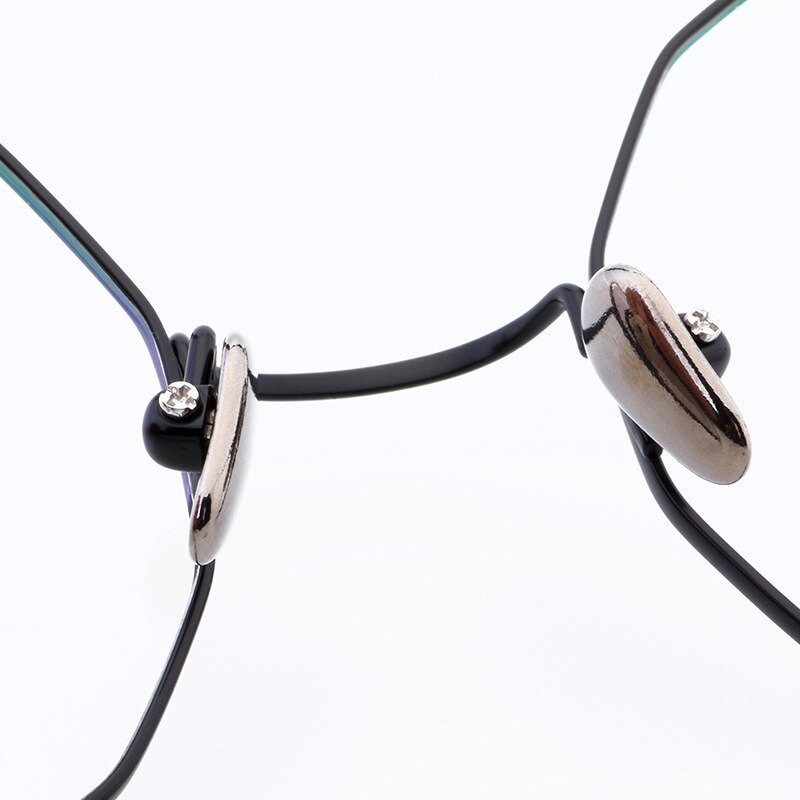 Muzz Unisex Full Rim Irregular Round Titanium Frame Eyeglasses Wz9138 Full Rim Muzz   