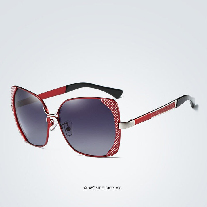 Reven Jate Women's Sunglasses Uv400 Polarized Coating Driving Mirrors Eyewear Sunwear Sunglasses Reven Jate red-black  