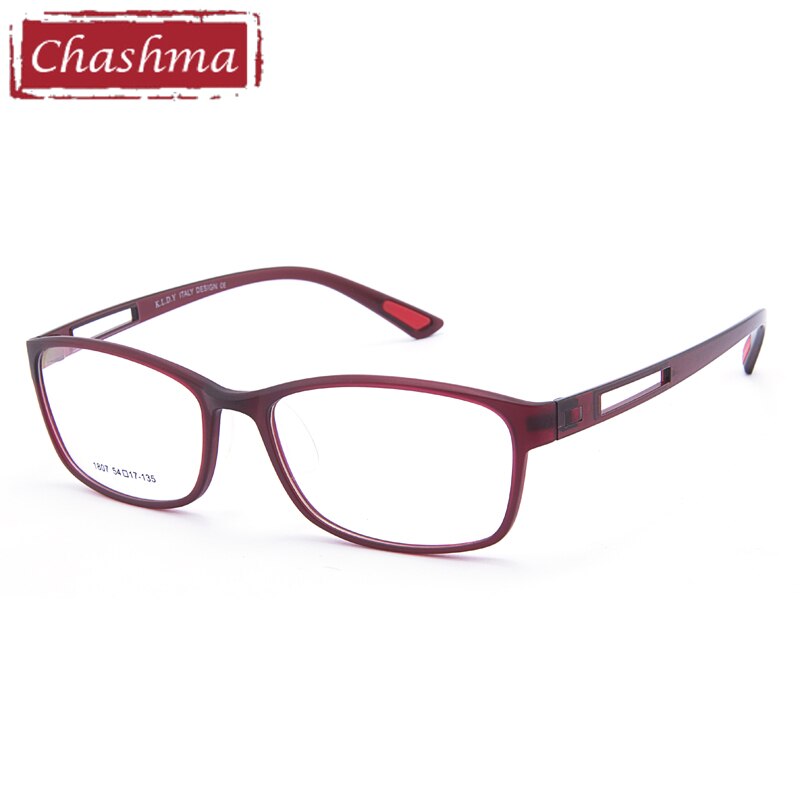 Men's Eyeglasses Full Frame TR90 1807 Frame Chashma Wine Red  