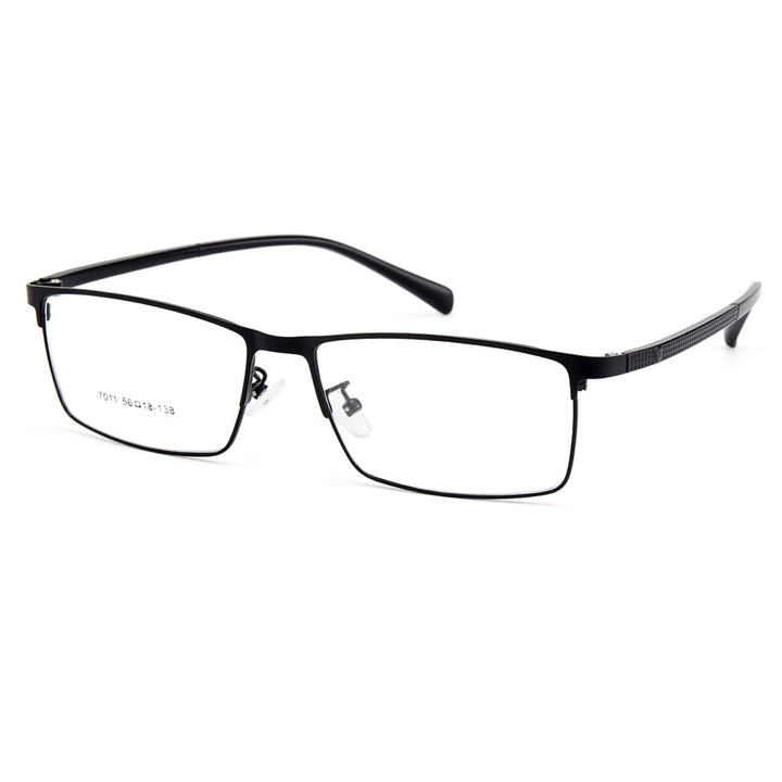 Men's Eyeglasses Semi Rim Titanium Alloy Square Y7011 Frame Gmei Optical C1  
