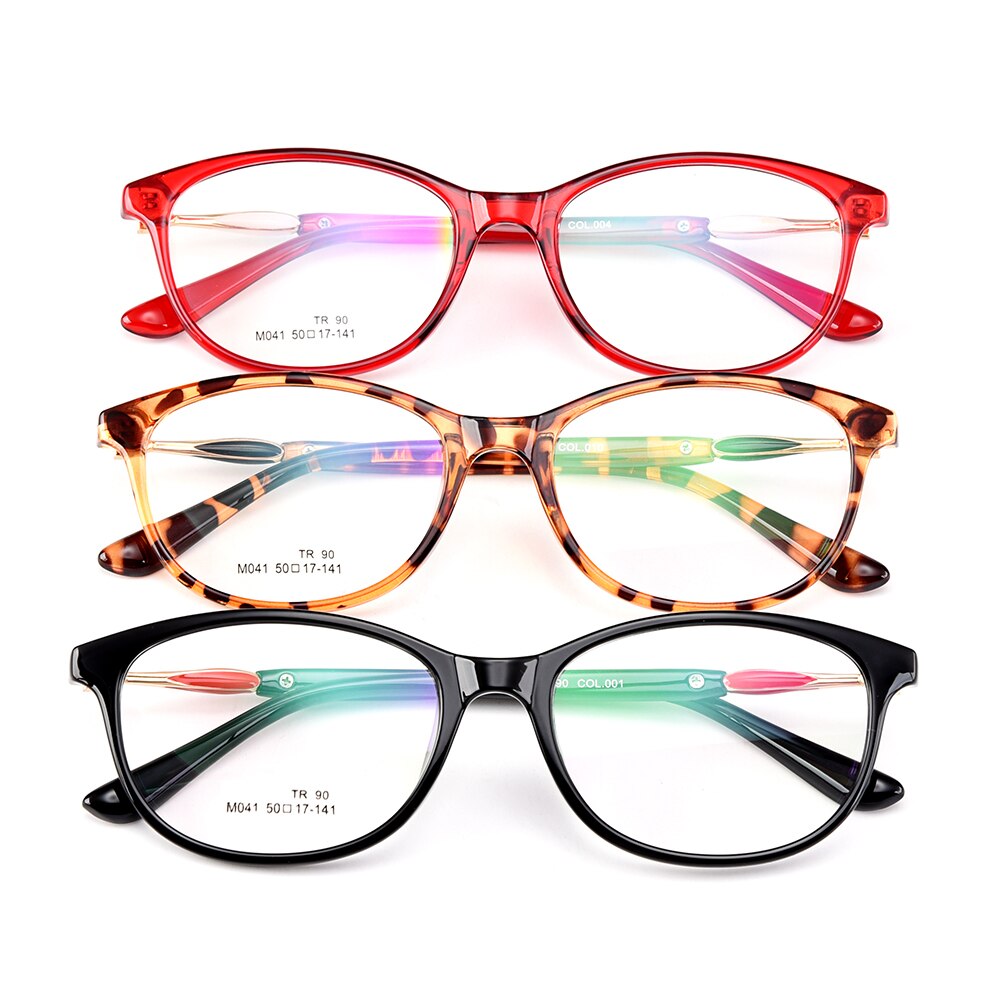 Gmei Women's Eyeglasses Ultralight Tr90 Plastic Full Rim M041 Full Rim Gmei Optical   